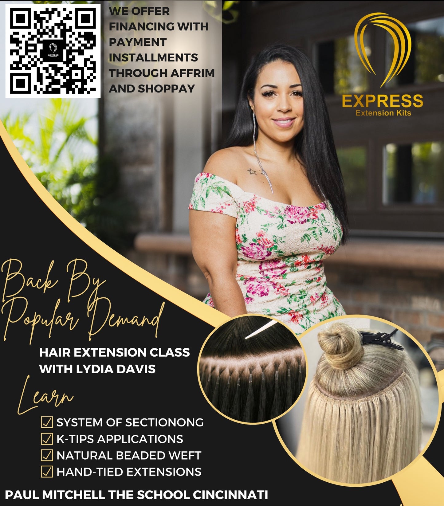 PMTS- Cincinnati Six Method Hair Extensions Class  (Group class)