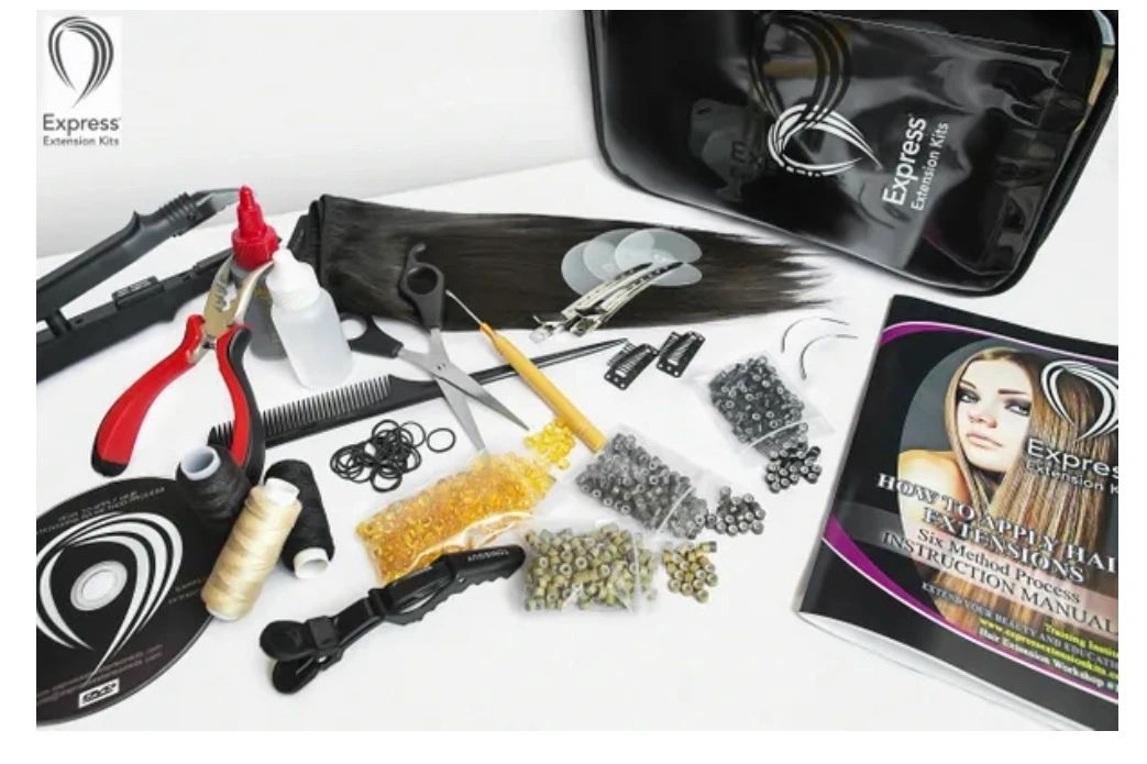 Express Hair Extensions tool kit created by Lydia Davis – Lydia Davis  Express Extension kits