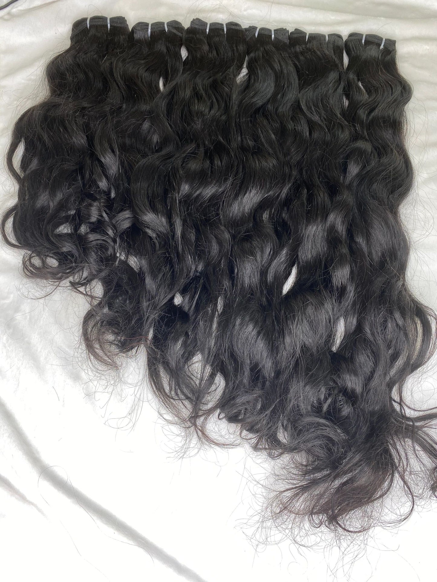 Black Remy wavy hair