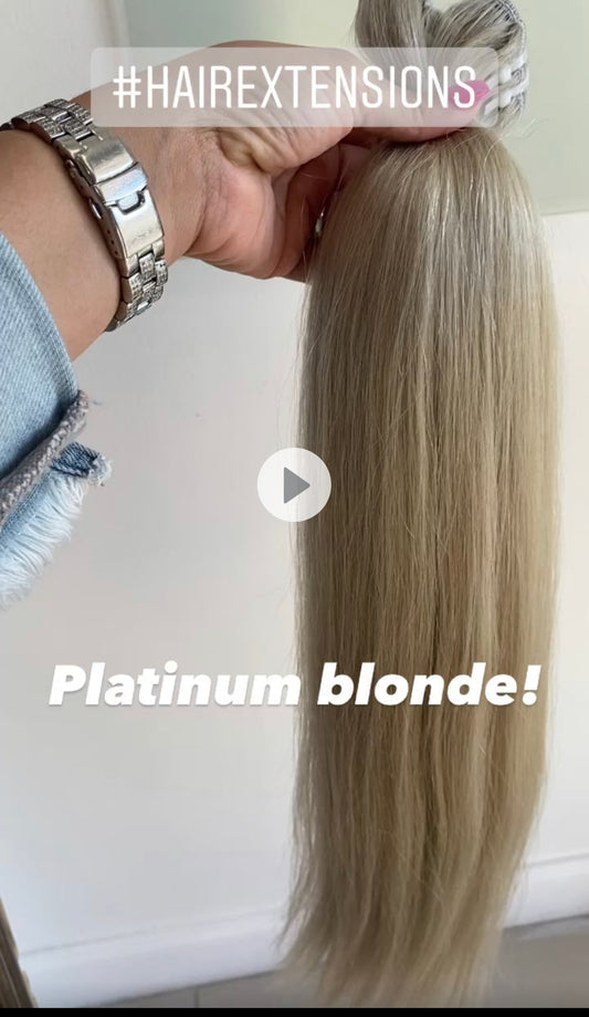 Blonde straight remy hair